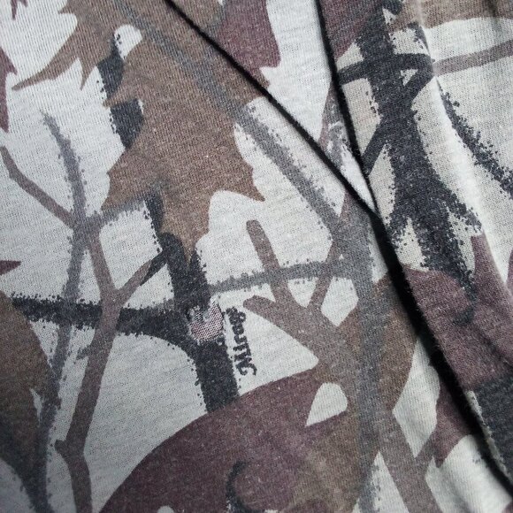 Vintage Mirage Oak Camouflage Autumn Fall Long Sleeve Pocket T-Shirt - Picture 7 of 7